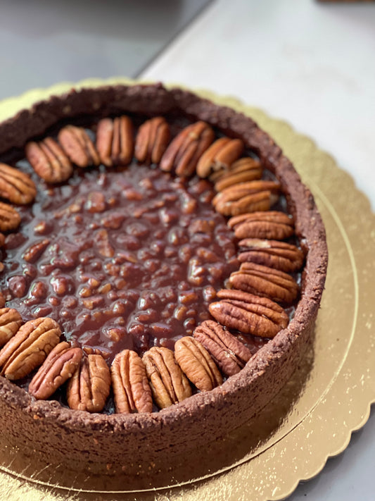 Pecan + choco + caramel Tart